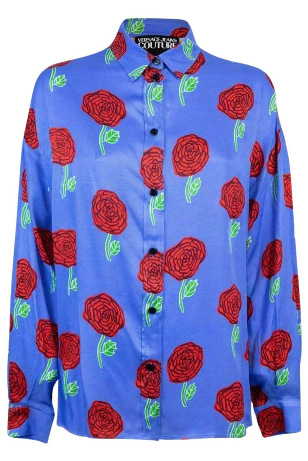 Versace Jeans Couture Women's Shirt TWILL PRINT ROSES