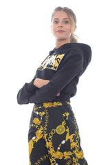 Versace Jeans Couture WOMEN'S SWEATSHIRT LOGO PEARLS