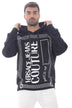 Sudadera de hombre Verscace Jeans Couture con logo del número de la paz
