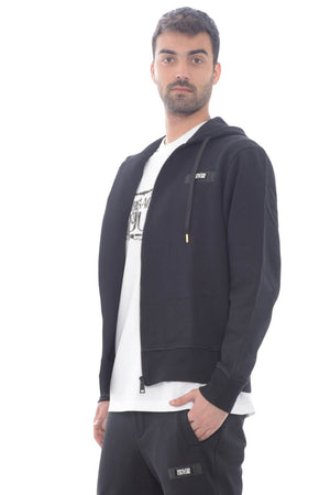 Sudadera de hombre Versace Jeans Couture abierta con parche con logo