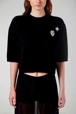 Vicolo Maglia Donna con strass