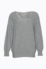 Vicolo Women's V-Neck Lace Sweater