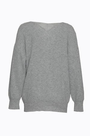 Vicolo Women's V-Neck Lace Sweater