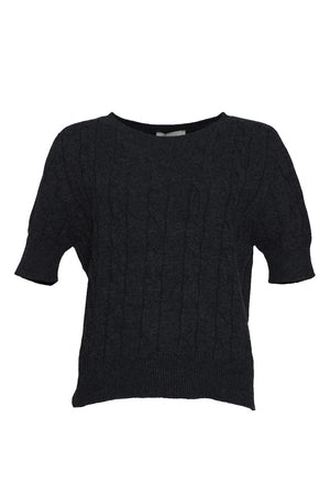 Vicolo Women's Knitted Sweater with Cable Knitting