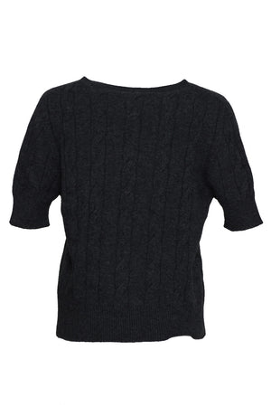 Vicolo Women's Knitted Sweater with Cable Knitting