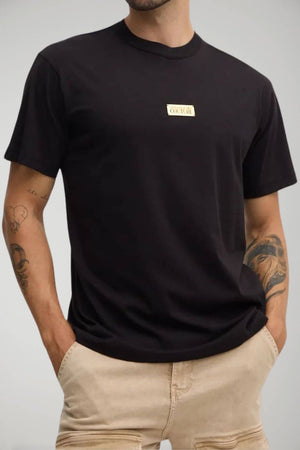 Versace Jeans Couture Men's T-Shirt with Gold Plaque