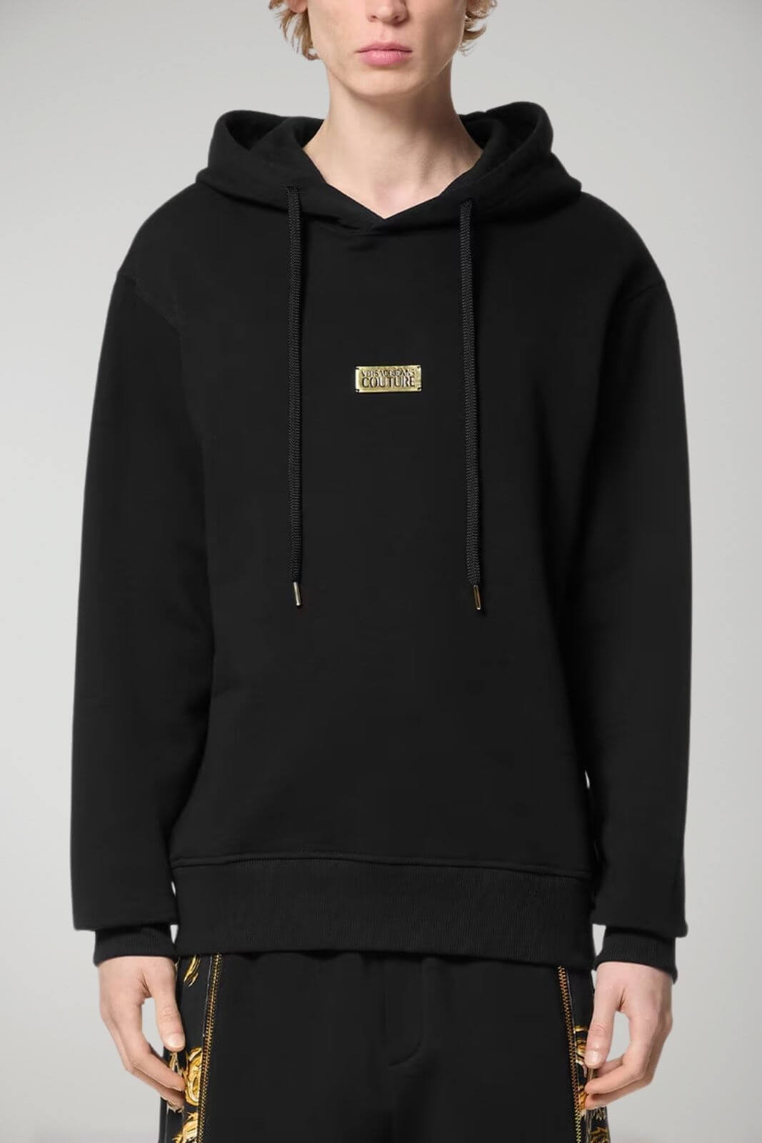 Versace Jeans Couture men's sweatshirt with logo plaque