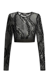Versace Jeans Couture women's tulle top