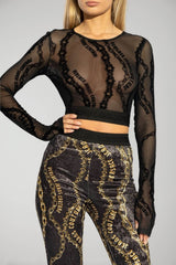 Versace Jeans Couture women's tulle top