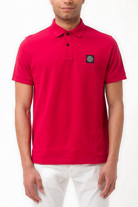 Polo de hombre Stone Island de piqué de algodón