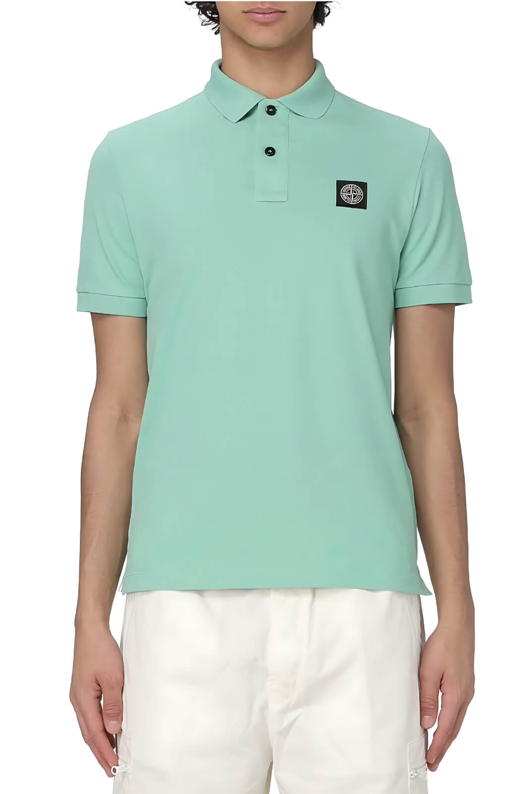 Stone Island polo uomo in cotone piquet