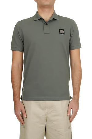 Stone Island polo uomo in cotone piquet