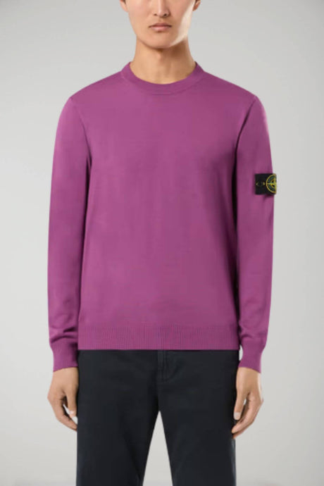 Suéter de hombre Stone Island LANA RWS PURA Y LIGERA