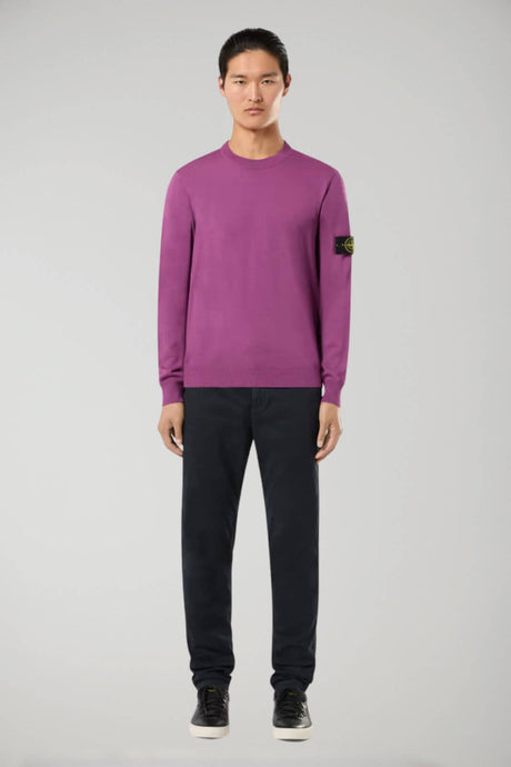 Suéter de hombre Stone Island LANA RWS PURA Y LIGERA
