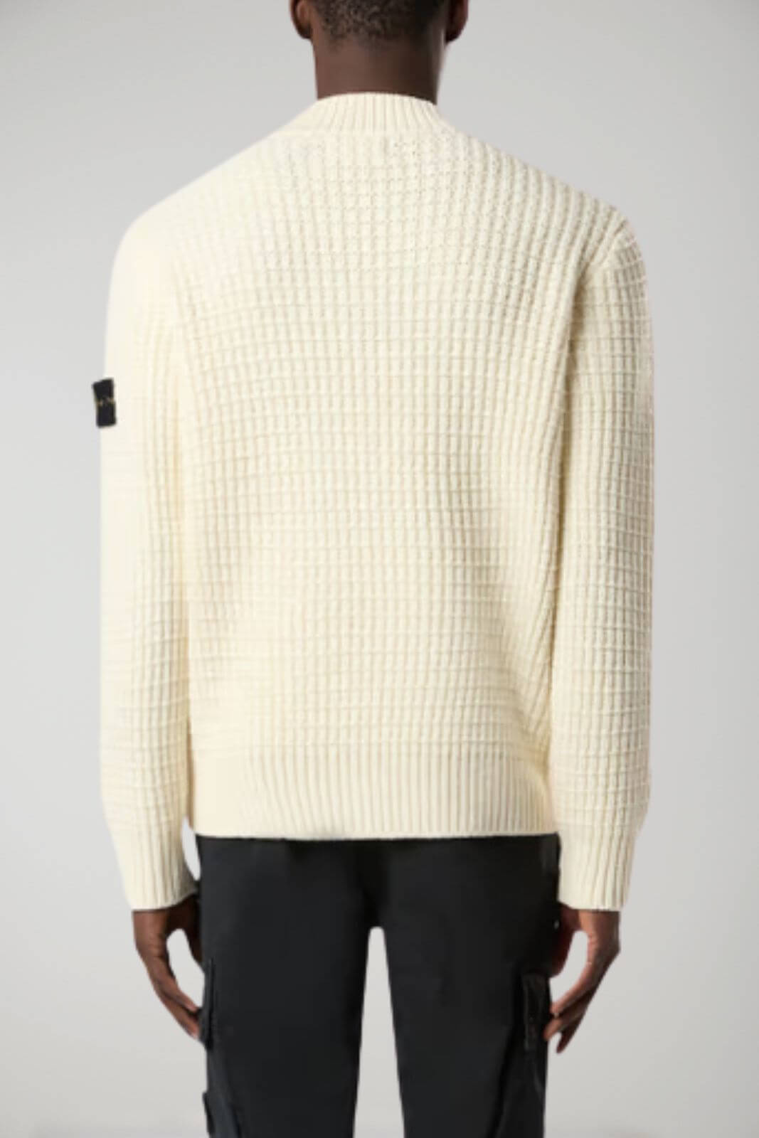 Stone Island men's sweater DOUBLE WEAVE PURE WOOL