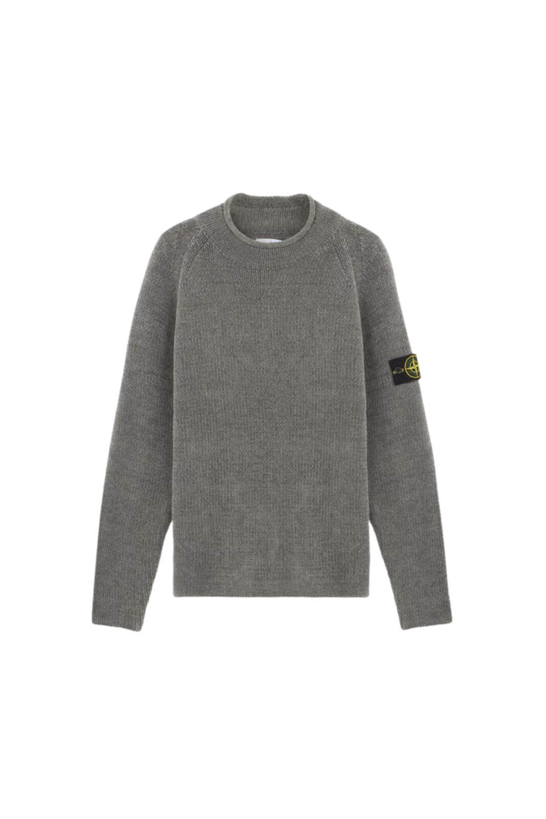 Suéter de algodón chenilla para hombre de Stone Island