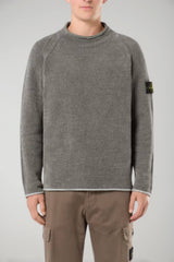 Suéter de algodón chenilla para hombre de Stone Island