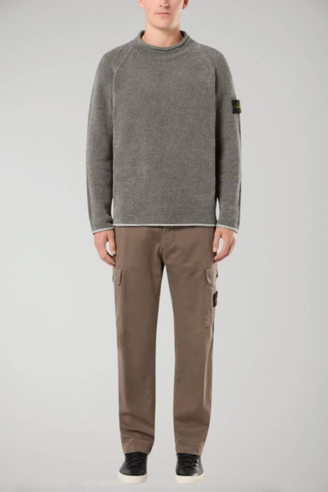 Suéter de algodón chenilla para hombre de Stone Island