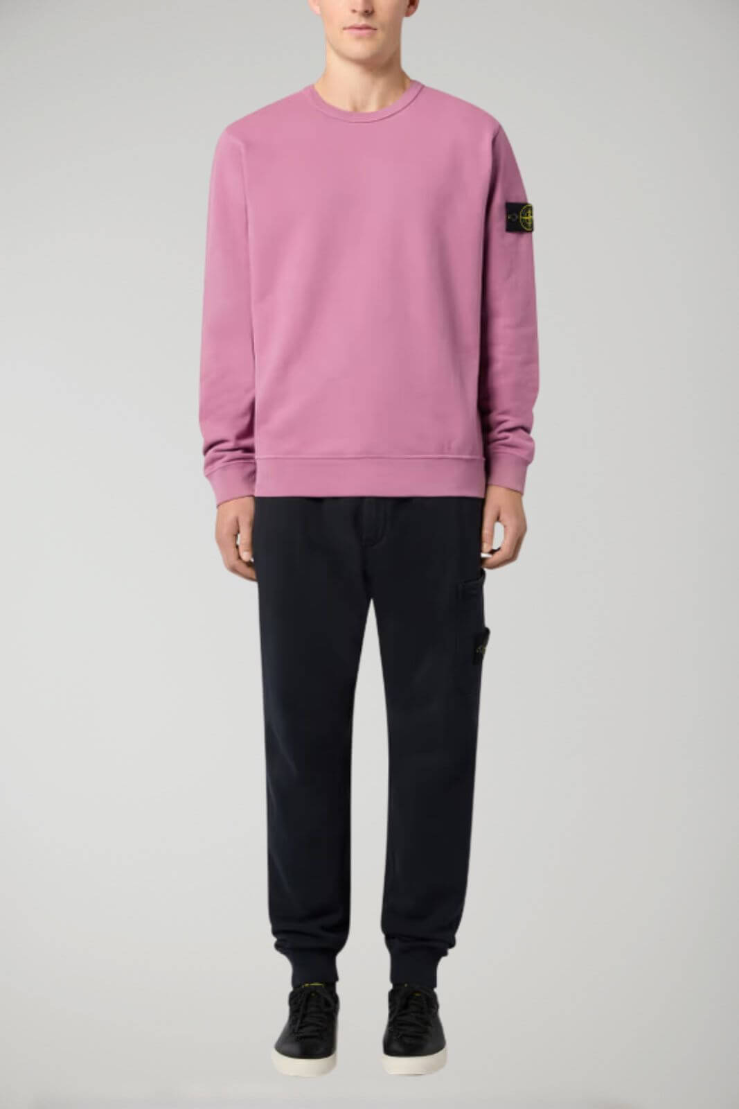 Stone Island felpa uomo BRUSHED ORGANIC COTTON FLEECE