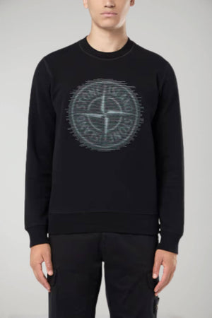 Stone Island felpa uomo BRUSHED ORGANIC COTTON FLEECE