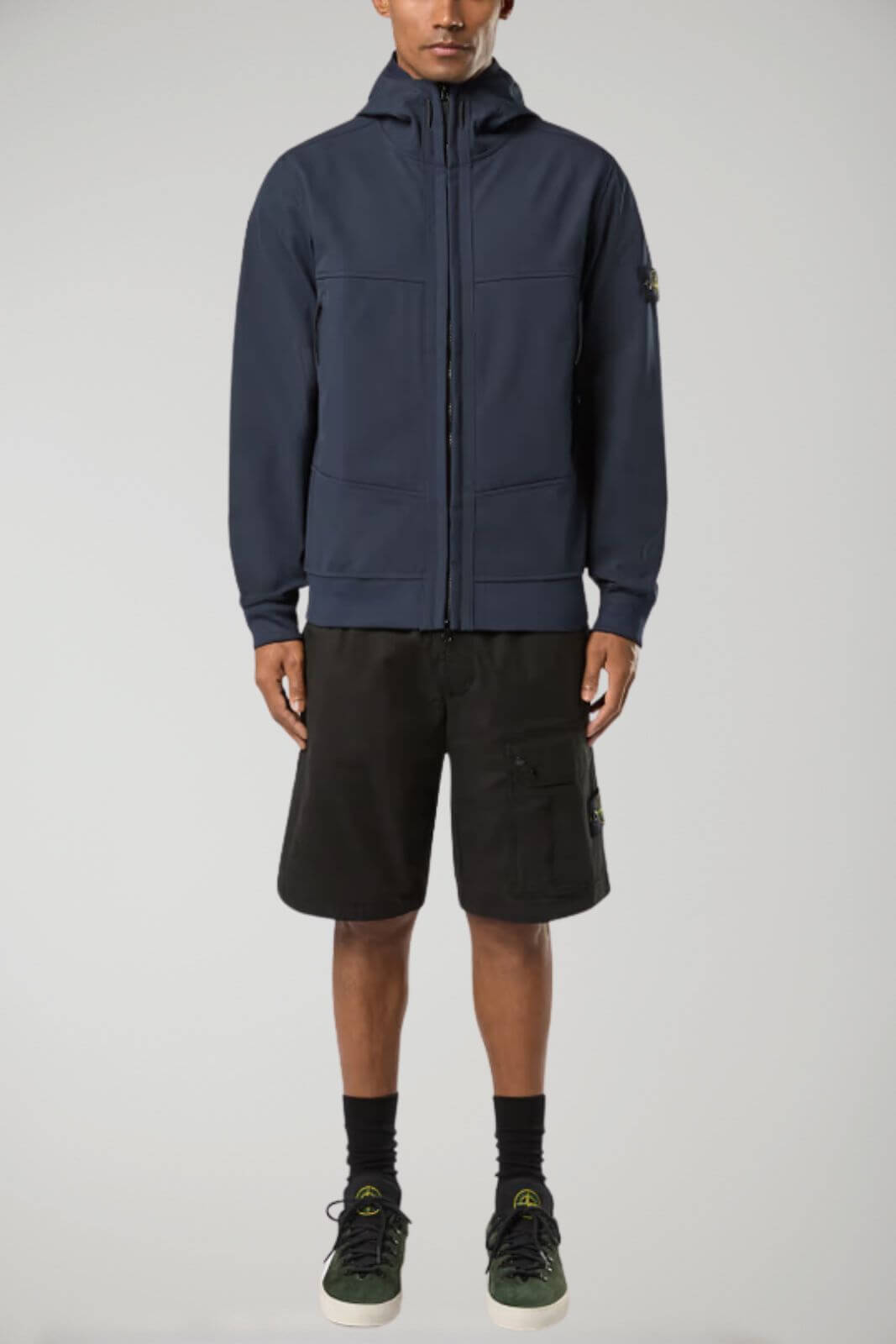 Stone Island giubbino uomo SOFT SHELL-R_e.dye® TECHNOLOGY IN RECYCLED POLYESTER