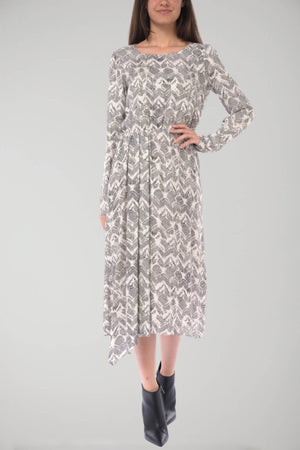 Patrizia Pepe Abito Donna stampa zebrata con dettaglio cut out