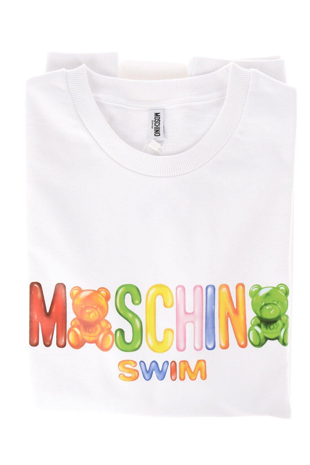 Moschino Swim Felpa Donna lettering multicolore