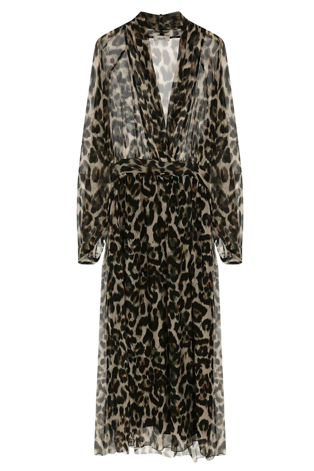 Dixie Women's Animal Print Dress with Bishop Sleeves