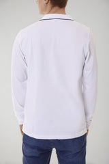 Sun68 Men's Long Sleeve Polo Shirt