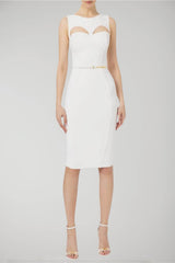 Elisabetta Franchi abito donna tubino con cintura