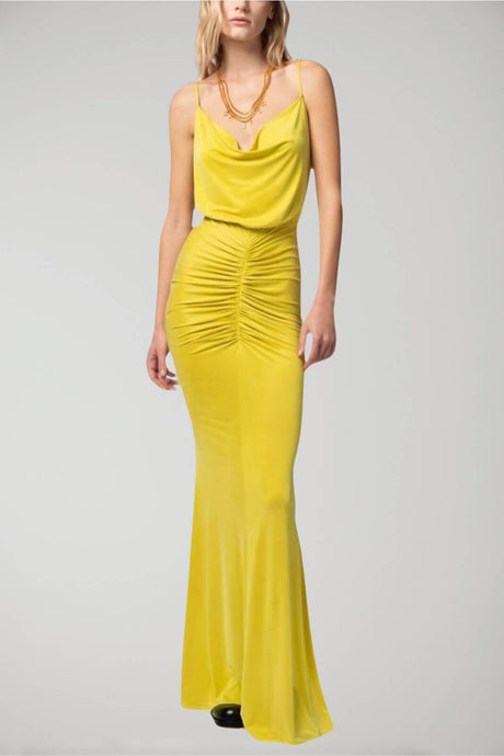 Elisabetta Franchi women's dress in draped cupro jersey