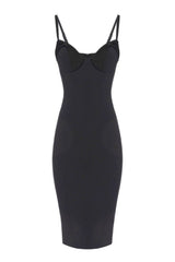 Elisabetta Franchi women's crepe dress with satin bows