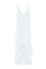 Elisabetta Franchi women's georgette dress with ruffles