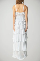 Elisabetta Franchi women's georgette dress with ruffles