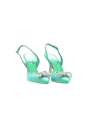 Aldo Castagna Scarpa Donna con tacco e fiocco in strass