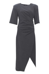 Vestido imperial de mujer con abertura