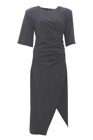 Vestido imperial de mujer con abertura
