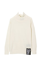 Jersey de cuello alto con parche con logo de John Richmond Child