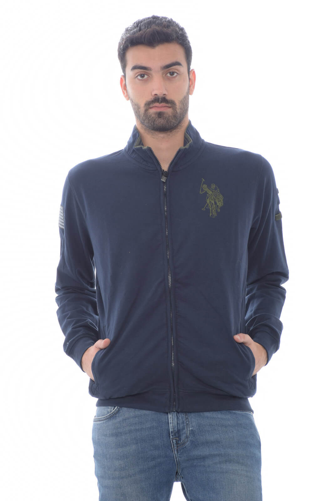 US POLO ASSN Men's sweatshirt with embroidered logo
