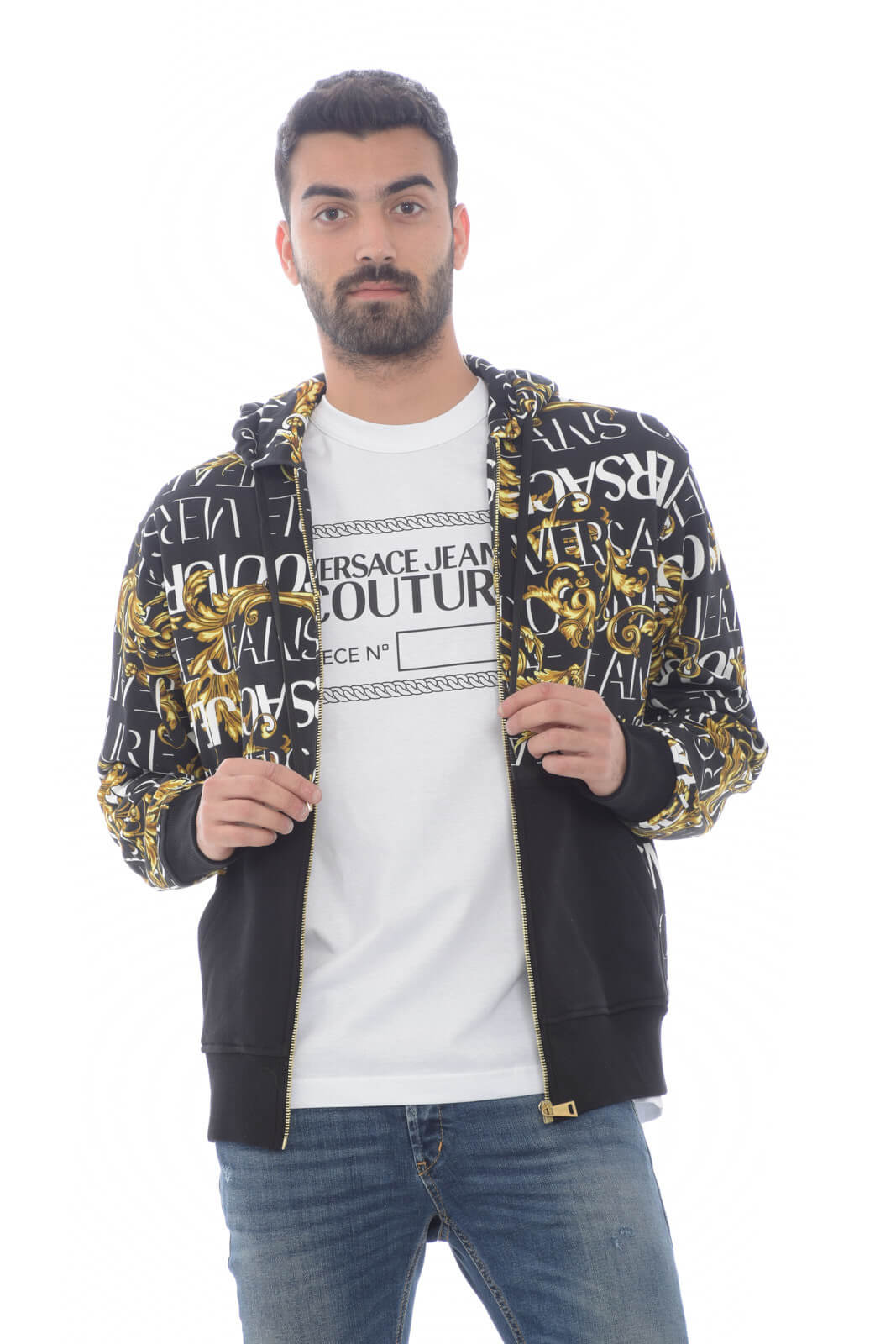 Versace Jeans Couture men's sweatshirt with Garland print logo