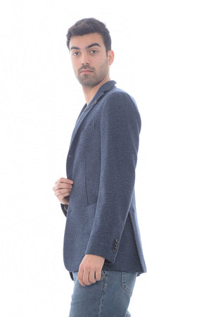 Boglioli Men's jacket in houndstooth pattern