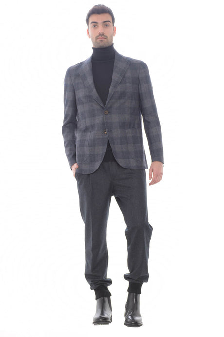 Italian Laboratories Men's checked jacket