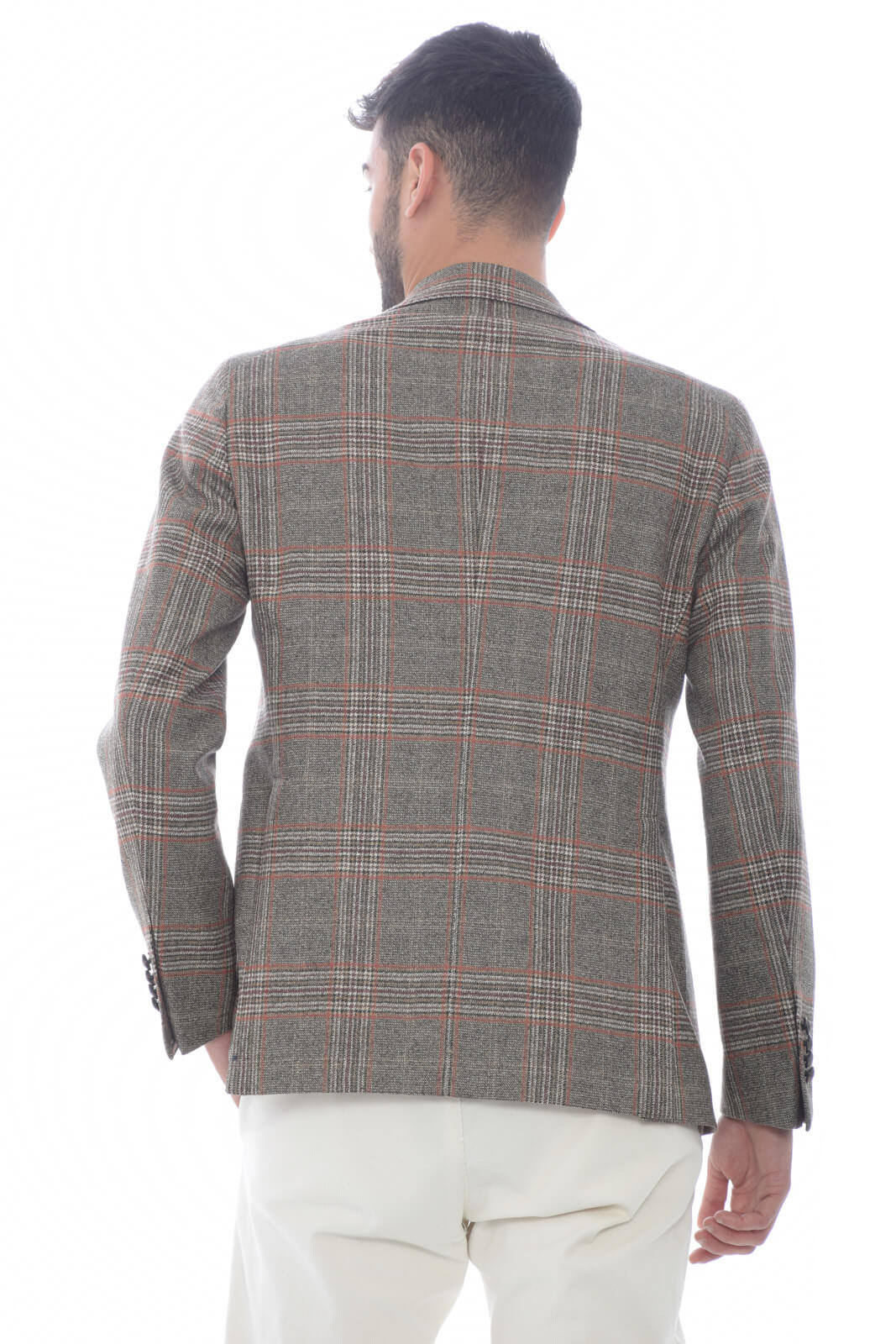 Tagliatore Men's Jacket in Prince of Wales pattern