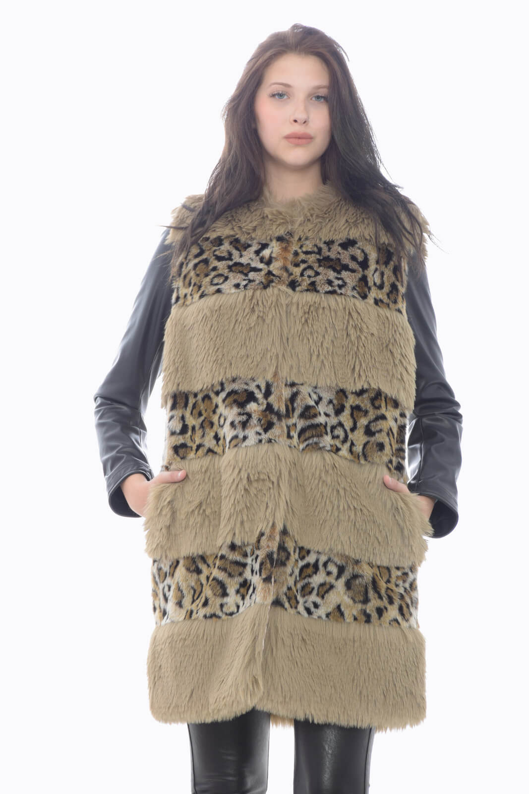 Twinset Milano women's eco fur vest