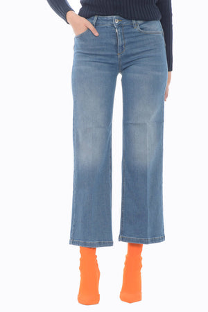 Vaqueros de mujer Liu Jo BOTTOM UP PARFAID CROPPED