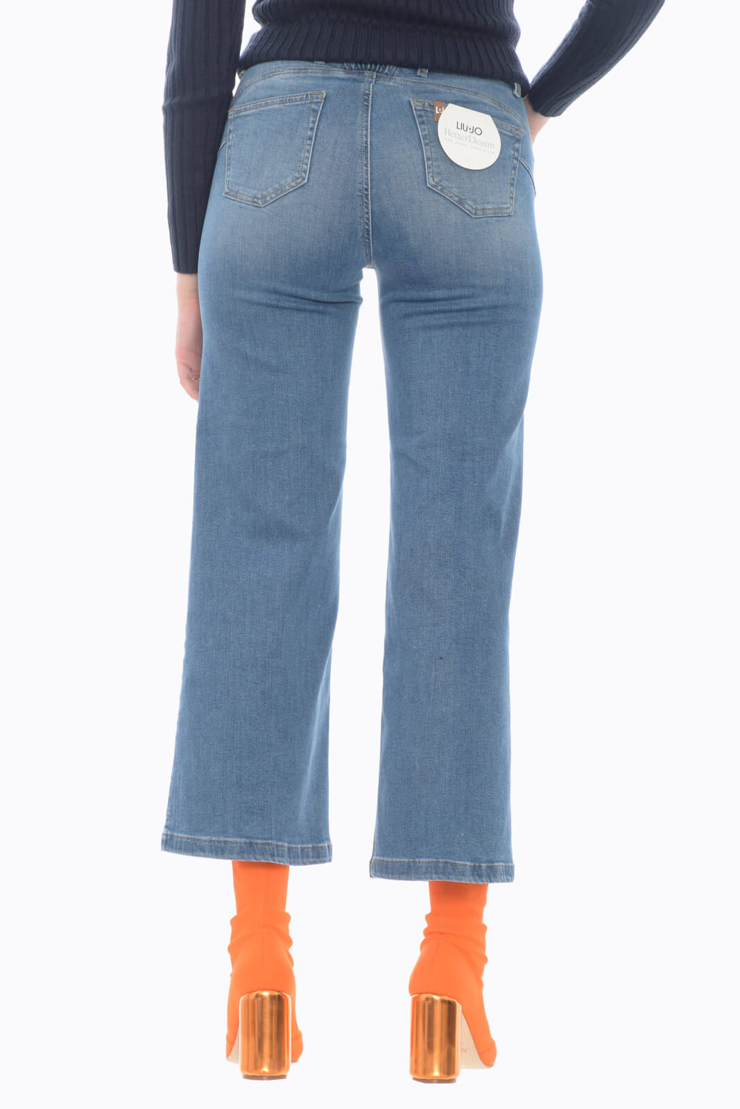 Vaqueros de mujer Liu Jo BOTTOM UP PARFAID CROPPED
