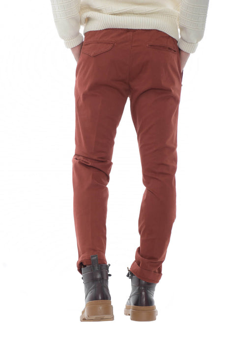 White Sand pantaloni uomo in gabardina stretch