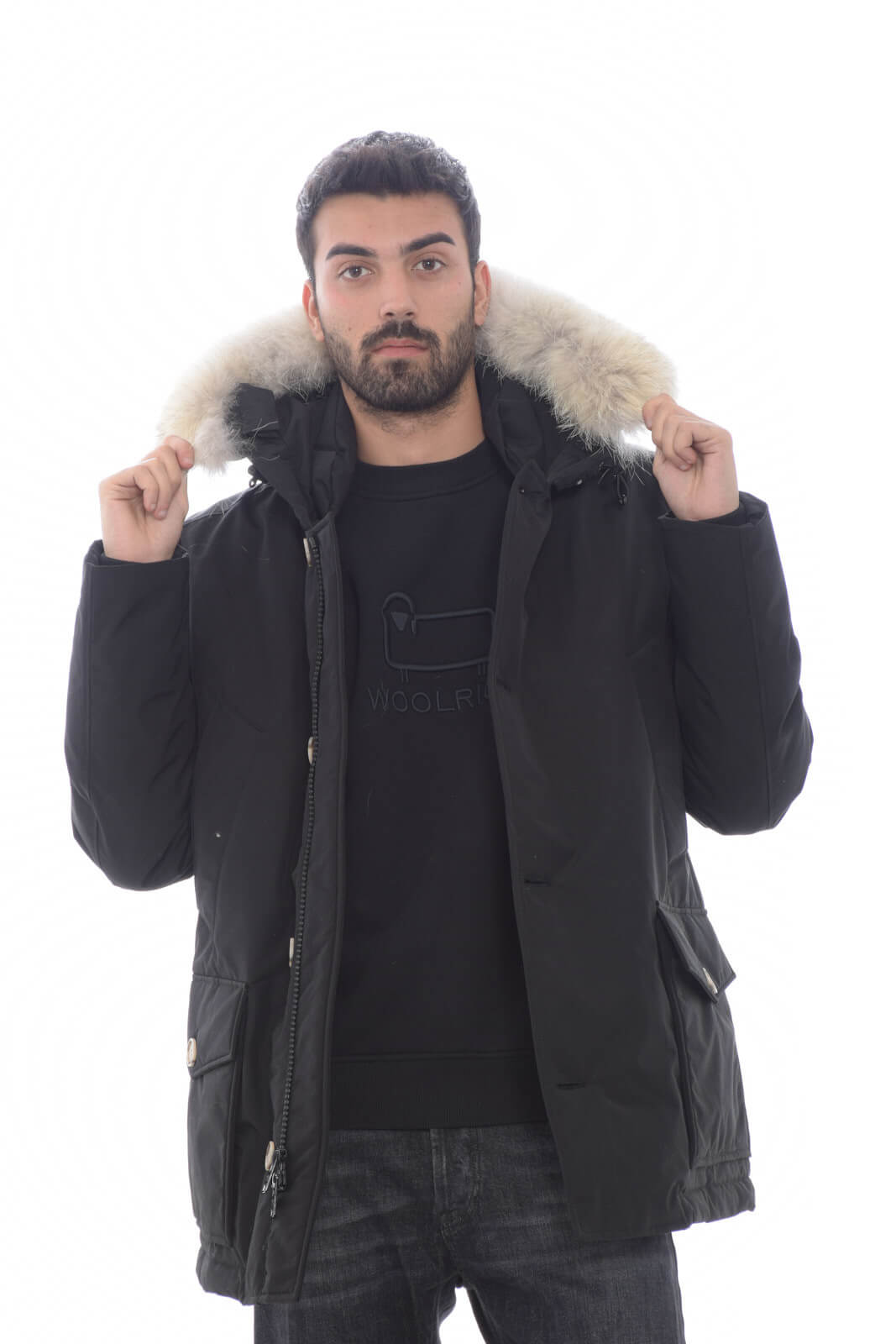 Parka de hombre Woolrich ANORAK DE PELO DESMONTABLE ARCTIC