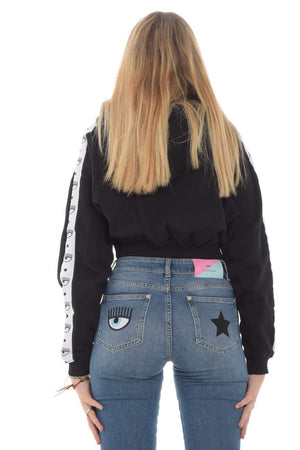Chiara Ferragni Logomania Tape felpa donna con bande