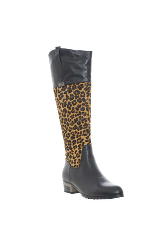 Romeo Gigli Women's boots with leopard print